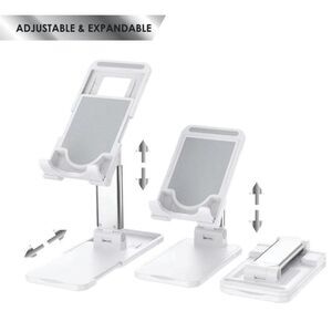 Gabba Goods White Desktop Smart Phone & Tablet Adjustable Stand